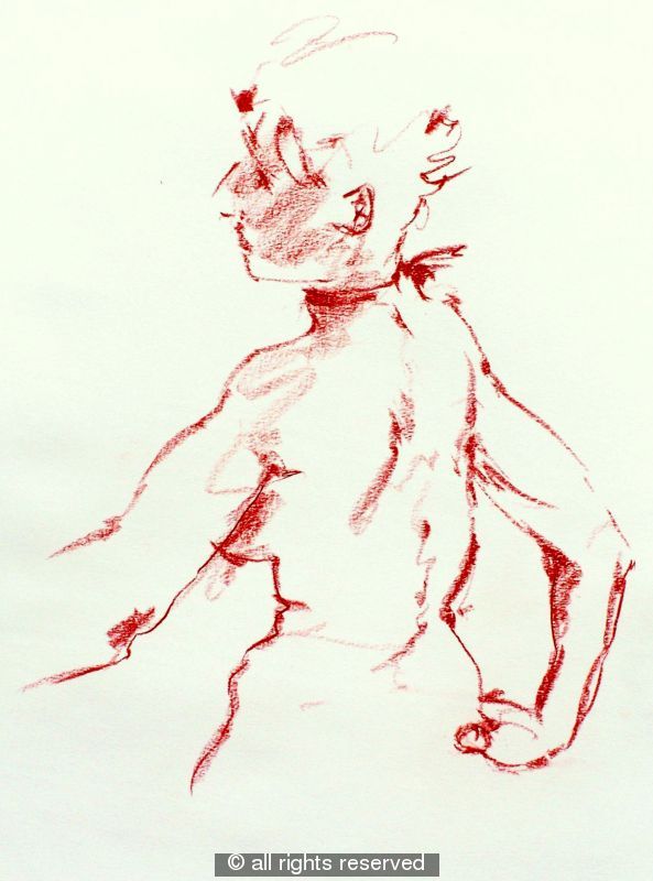 Ma Cherie A2 size original drawing gsk 046