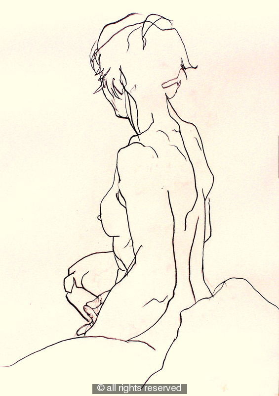Figure Seated facing Left