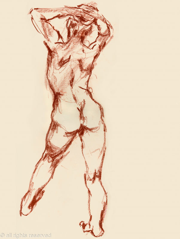 Figure Standing facing Away