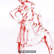 Stepping Out A2 size original drawing