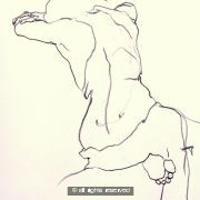 Resting Figure Arms Raised