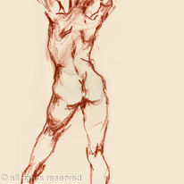 Figure Standing facing Away