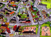 cartoon map - Duntocher (detail)