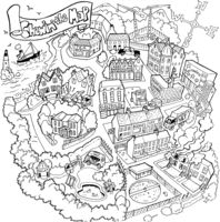 cartoon map - Chewin the Fat