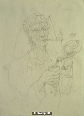untitled (drawing for glasshouse etching)