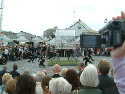 Opening Ceremony of Sculptuur Biennale Kijkduin in the presence of Queen Beatrice
