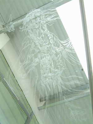 Engraving Detail from Suburban Odyssey