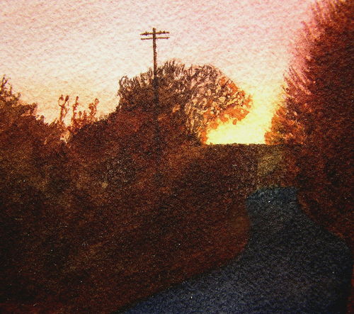 Sunset on the lane