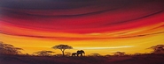 Elephants at Dusk(Sold)