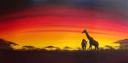 Giraffe Sunset (Sold)