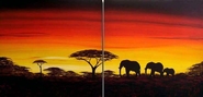 Elephants on the horizon (Sold)