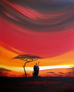 Together at twilight (Sold)