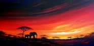 Elephant sunset too (Sold)