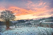 Winter sunset