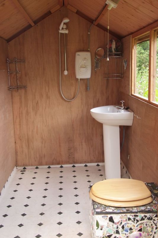shower and toilet