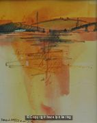 Across the river, evening light