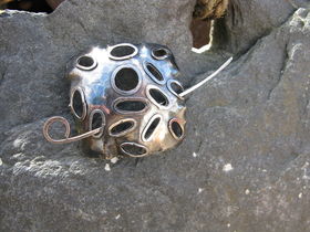 Soldered Silver Link Broach