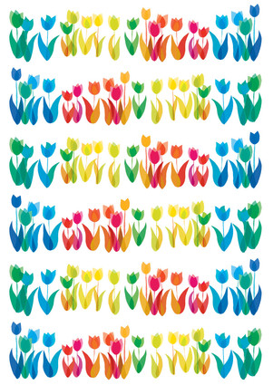 rainbow tulips