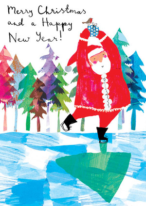 Skating Santa