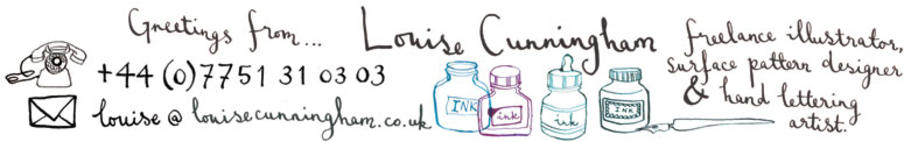 louise cunningham - illustrator, hand lettering artist, and surface pattern designer