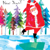 Skating Santa