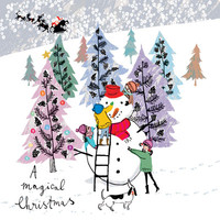 snowman and santa