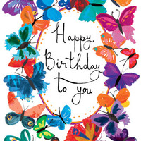 birthday butterfly frame