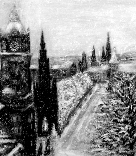 Snow On Princes Street, Edinburgh