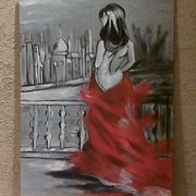 lady in red