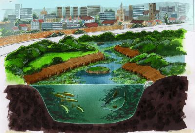 Degrading river