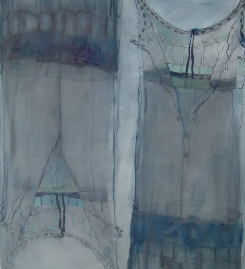 transparent blue petticoat