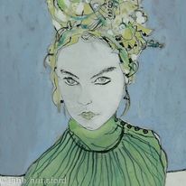 Girl in green