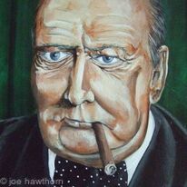 Extract from portrait of Churchill
