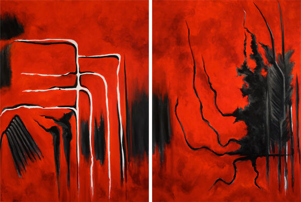 Red 1 (Diptych)