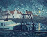 nocturne: full moon over the gyles, pittenweem