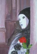 pierrot, head and shoulders, venice carnival