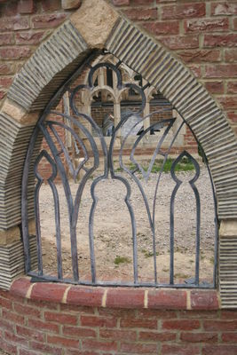 acid washed cloister window grill