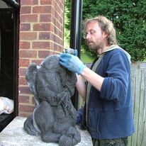 Image 6 - Cliff Wright with cast of hippogriff