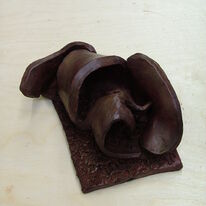 Ceramic Mother and Baby Elephant by Jackie Hutchinson