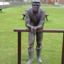 Man on the Beach, Port William, Scotland by Andrew Brown