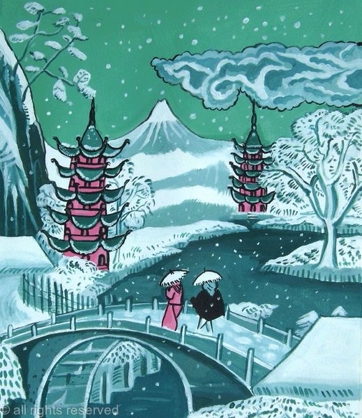 Oriental snowscape