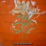 LILIES IN VERMILLION