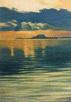 Clare Island from Westport: card