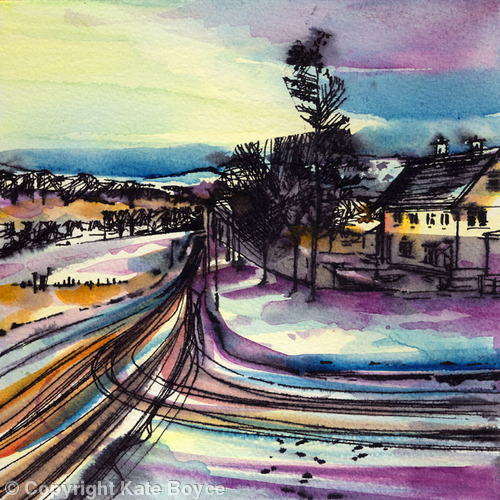 Tracks in the snow