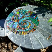 Garden furniture: Ammonite patio set