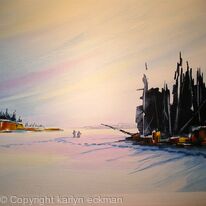 Snowshoeing on Gunflint Lake 1