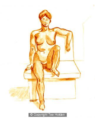 Nude Woman sitting