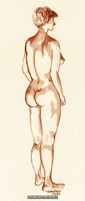 Nude Woman standing