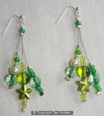 Green Earrings
