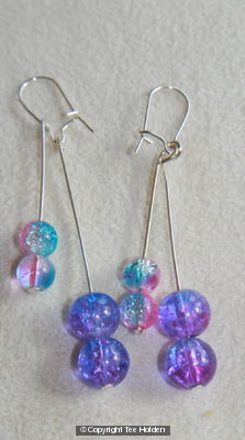 Pinkpurple Earrings